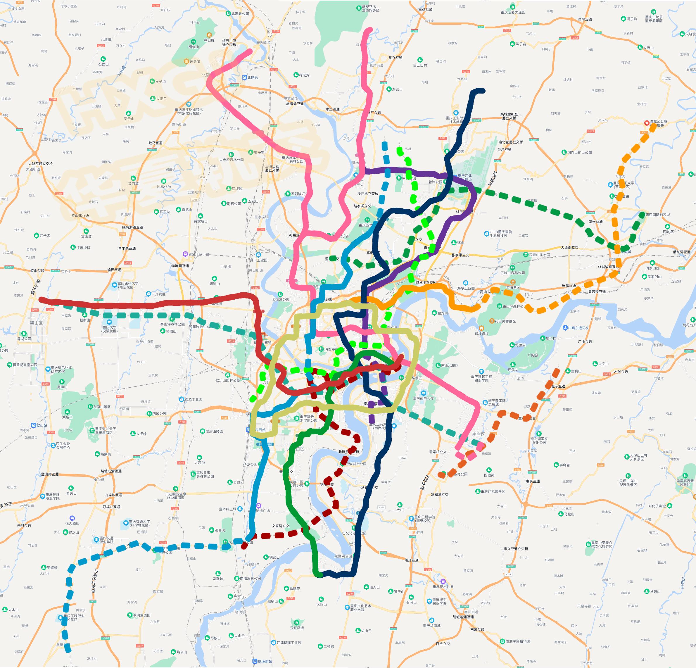 重慶地鐵線路圖更新實錄，最新線路圖全面展示更新進展